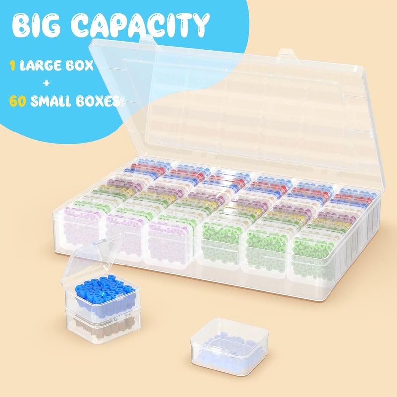 Mathtoxyz Bead Organizer, 183PCS Small Plastic Bead Organizers and Storage Boxes for Bracelet Making - Image 3